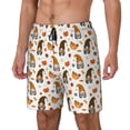 thumbnail image 1 of Naloa Halloween Gnomes Print Men Swim Trunks with Compression Liner ,Board Shorts,Men's Swim Shorts with Drawstring and Elastic Waistband-X-Large, 1 of 6