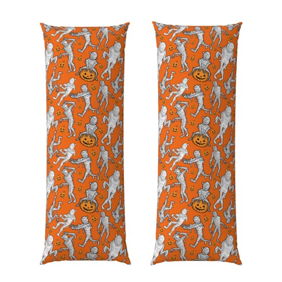 Naloa Halloween Mummy Super Soft 20x60 Body Pillow Case,Long Side Hidden ZipperPILLOWS ARE NOT INCLUDED