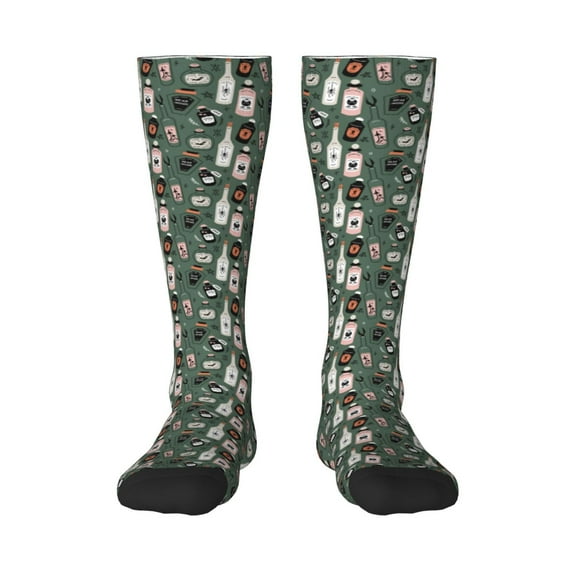 Naloa Halloween Potions Knee Socks, High Socks Long Stretchy Sock Women Knee High Stocking, Long Socks for Women