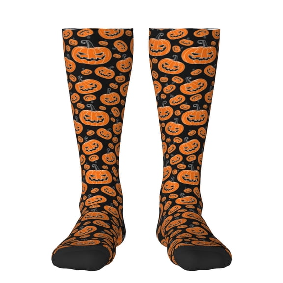 Naloa Halloween Pumpkins Knee Socks, High Socks Long Stretchy Sock Women Knee High Stocking, Long Socks for Women