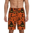 thumbnail image 1 of Naloa Halloween3 Men's Short Pajama Pants, Pj Shorts, Lounge Comfort Shorts-3X-Large, 1 of 6