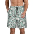 thumbnail image 1 of Naloa Hand Drawn Chickens Men's Beach Shorts, Surfing shorts, Swim trunks, Quick Dry Swim Trunks for Surfing Beach Fun - Medium, 1 of 9