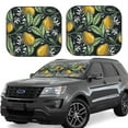 thumbnail image 1 of Naloa Hand Drawn Citrus Fruits Elegant Lemons 2 Piece Foldable Car Sun Shades, Car Windshield Sunshade, Front Window Sunshade for Car, Truck, SUV - Medium, 1 of 7