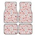 thumbnail image 1 of Naloa Hand Drawn Hearts Car Foot Mat Set of 4 Pieces - Universal Floor Liner Neoprene Full Set Floor Mats for Cars Trucks SUV, 1 of 7