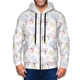 thumbnail image 1 of Naloa Hand Drawn Rabbit Men’s Hoodies, Zip up Hoodie, Sweatshirts,Hoodies for Men Sizes S-3XL-XX-Large, 1 of 5