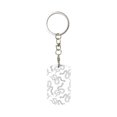 thumbnail image 1 of Naloa Hand Drawn Snake Print Keyfob with Split Key Ring and Print Labels, Key Labels Key Chain Tags, Luggage Tags, Car Key Chain Ring Keyfob Gift, 1 of 1
