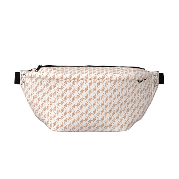 Naloa Hand Drawn Snake Print Running Belts for Men Women,Running Fanny Pack with 2-Zipper Pockets,Waterproof Waist Pack for Travel Hiking Running Outdoor Sports
