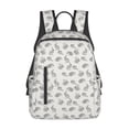 thumbnail image 1 of Naloa Hand Drawn Squirrel Print Lightweight DayBackpack Suitable for school, work, shopping, travel, etc., 1 of 5