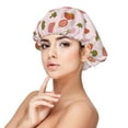 thumbnail image 1 of Naloa Hand Drawn Strawberry Adjustable Hair Bonnet for Sleeping, Hair Wrap Sleep Cap Turban for Women Men, Curly Straight Hair Long Large Braid Unisex, 1 of 6