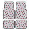 thumbnail image 1 of Naloa Hand Drawn Strawberry Car Foot Mat Set of 4 Pieces - Universal Floor Liner Neoprene Full Set Floor Mats for Cars Trucks SUV, 1 of 7