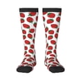 thumbnail image 1 of Naloa Hand Drawn Strawberry Thigh High Socks Extra Long Stretchy Sock Women Over Knee High Opaque Stocking Daily Wear, 1 of 6