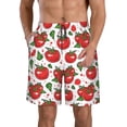 thumbnail image 1 of Naloa Hand Drawn Tomatoes Men's Beach Shorts, Surfing shorts, Swim trunks, Quick Dry Swim Trunks for Surfing Beach Fun - XX-Large, 1 of 9