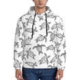 thumbnail image 1 of Naloa Hand Drawn Turtle Men's Casual Hooded Collar Drawstring Hoodies Pullover Sweatshirts Casual Long Sleeve Shirts-4X-Large, 1 of 7