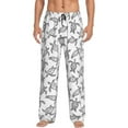 thumbnail image 1 of Naloa Hand Drawn Turtle Pajama Pants Men, PJ Bottoms, Sleep & Lounge Pants-XX-Large, 1 of 6