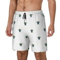 thumbnail image 1 of Naloa Hand Drawn Turtle Print Men Swim Trunks with Compression Liner ,Board Shorts,Men's Swim Shorts with Drawstring and Elastic Waistband-Large, 1 of 6