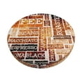 thumbnail image 1 of Naloa Hand Drawn Vintage Coffee Round Bar Stool Cushion Cover 12-14 inch, Fits Kitchen, Office, Restaurant Chairs - 12 inch, 1 of 7