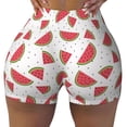 thumbnail image 1 of Naloa Hand Drawn Watermelon Biker Shorts for Women Seamless Scrunch Short Women’s Yoga Shorts for Gym Running Sport Shorts - Medium, 1 of 9