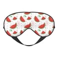 thumbnail image 1 of Naloa Hand Drawn Watermelon Print Sleep Mask for Sleeper, Light Blocking Sleeping Eye Mask for Women Men, Eye Shade with Adjustable Strap for Travel, Nap,Meditation, 1 of 7