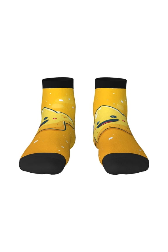 Happy Cartoon Star Ankle Socks for Women Non Slip Socks No Show Socks Classic Low Cut Casual Socks Casual Socks