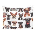 thumbnail image 1 of Naloa Happy Dog Faces Collage Dog Blanket, 3 Sizes Cat Blanket for Indoor Cats Large Medium Small Dog Gifts-Small, 1 of 8