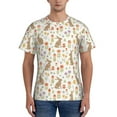 thumbnail image 1 of Naloa Happy Easter Men's T-Shirt Sport T-shirt Men's Basic Tee Casual Men's Shirt, Round Neck, Short Sleeves - X-Large, 1 of 5