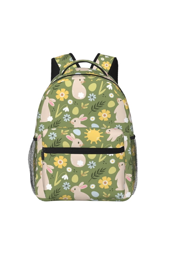 Happy Easter Print Solid Color Tie Formal Necktie for MenSuitable for business, daily life, work