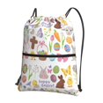 thumbnail image 1 of Naloa Happy Easter1 Drawstring Backpack String Bag Cinch Water Resistant for Gym Shopping Sport Yoga, 1 of 6
