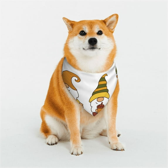 Naloa Happy Fall Dog Bandana Large and Small-Dog Scarf Bib Handkerchief Accessories for Dogs and Cats(S-L)-Medium