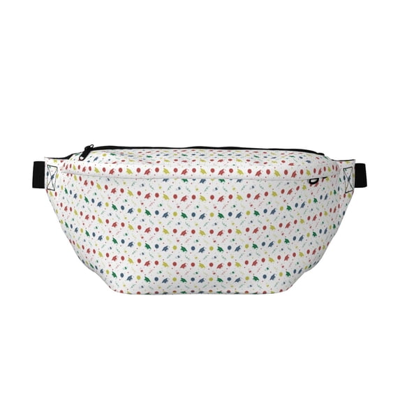 Naloa Happy Graduation Print Running Belts for Men Women,Running Fanny Pack with 2-Zipper Pockets,Waterproof Waist Pack for Travel Hiking Running Outdoor Sports