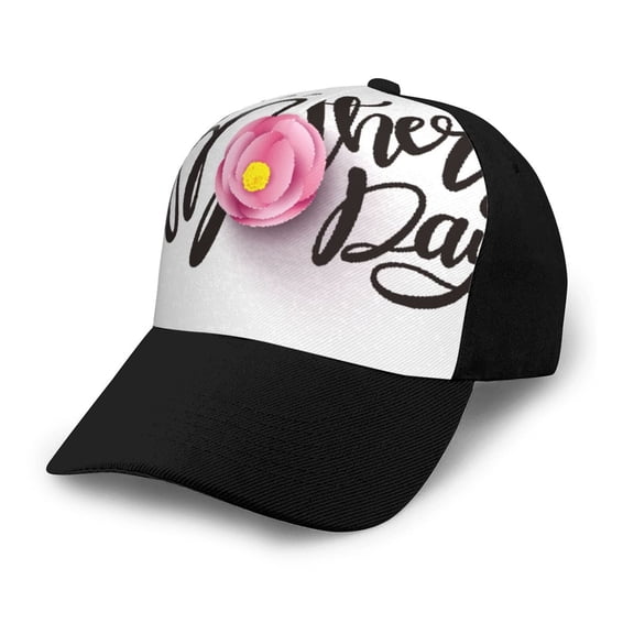Naloa Happy Mother's Day (3) Adult adjustable Print Baseball Hat, Patchwork curved brim baseball capfor Men and Women, One Size
