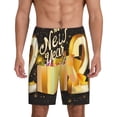 thumbnail image 1 of Naloa Happy New Year 2025 C Men's Short Pajama Pants, Pj Shorts, Lounge Comfort Shorts-Medium, 1 of 6