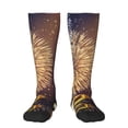 thumbnail image 1 of Naloa Happy New Year Thigh High Socks Extra Long Stretchy Sock Women Over Knee High Opaque Stocking Daily Wear, 1 of 6