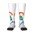 thumbnail image 1 of Naloa Happy Pride Gnome Thigh High Socks Extra Long Stretchy Sock Women Over Knee High Opaque Stocking Daily Wear, 1 of 6