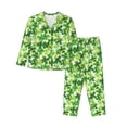 thumbnail image 1 of Naloa Happy St. Patrick's Day Pajamas for Women Set, Womens Pajama Sets, Lounge Sets for Women, 2pjs for Women-Small, 1 of 7