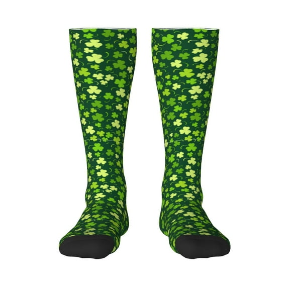 Naloa Happy St. Patrick's day Thigh High Socks Extra Long Stretchy Sock Women Over Knee High Opaque Stocking Daily Wear