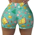 thumbnail image 1 of Naloa Happy Summer Biker Shorts for Women Seamless Scrunch Short Women’s Yoga Shorts for Gym Running Sport Shorts - XX-Large, 1 of 9