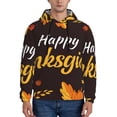 thumbnail image 1 of Naloa Happy Thanksgiving 1 Men's Casual Hooded Collar Drawstring Hoodies Pullover Sweatshirts Casual Long Sleeve Shirts-Medium, 1 of 7