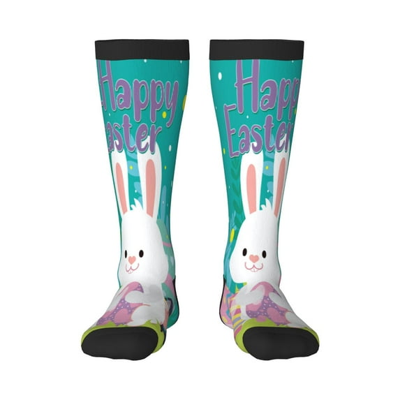 Naloa Happy easter Knee Socks, High Socks Long Stretchy Sock Women Knee High Stocking, Long Socks for Women