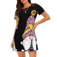 thumbnail image 1 of Naloa Have a Nice Day Print Women Nightgowns,Womens Loungewear,Short Sleeve Sleepwear,Comfy Ladies Nightdress, 1 of 6