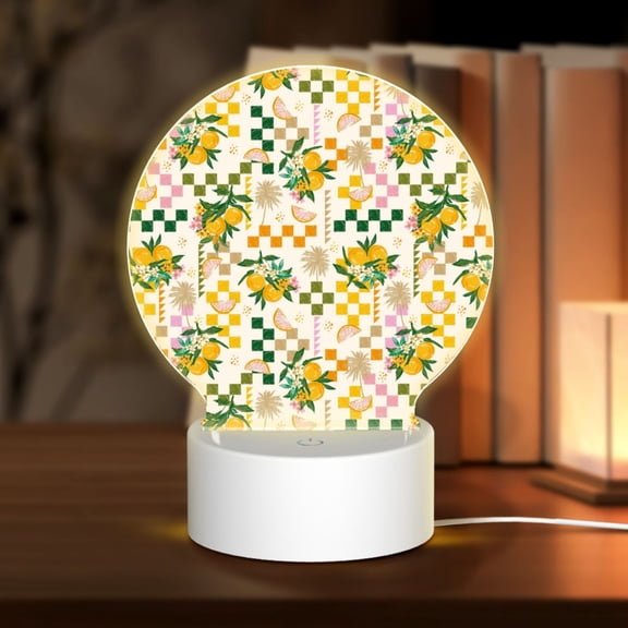 Naloa Hawaii Palms Acrylic LED Night Light Custom LED Lights Personalized Nightlight Customized Gifts for Family Couples Friends
