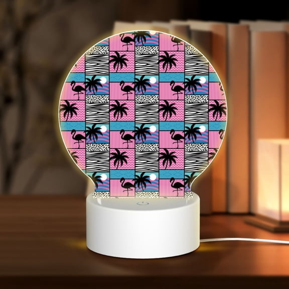Naloa Hawaii Palms Acrylic LED Night Light Custom LED Lights Personalized Nightlight Customized Gifts for Family Couples Friends