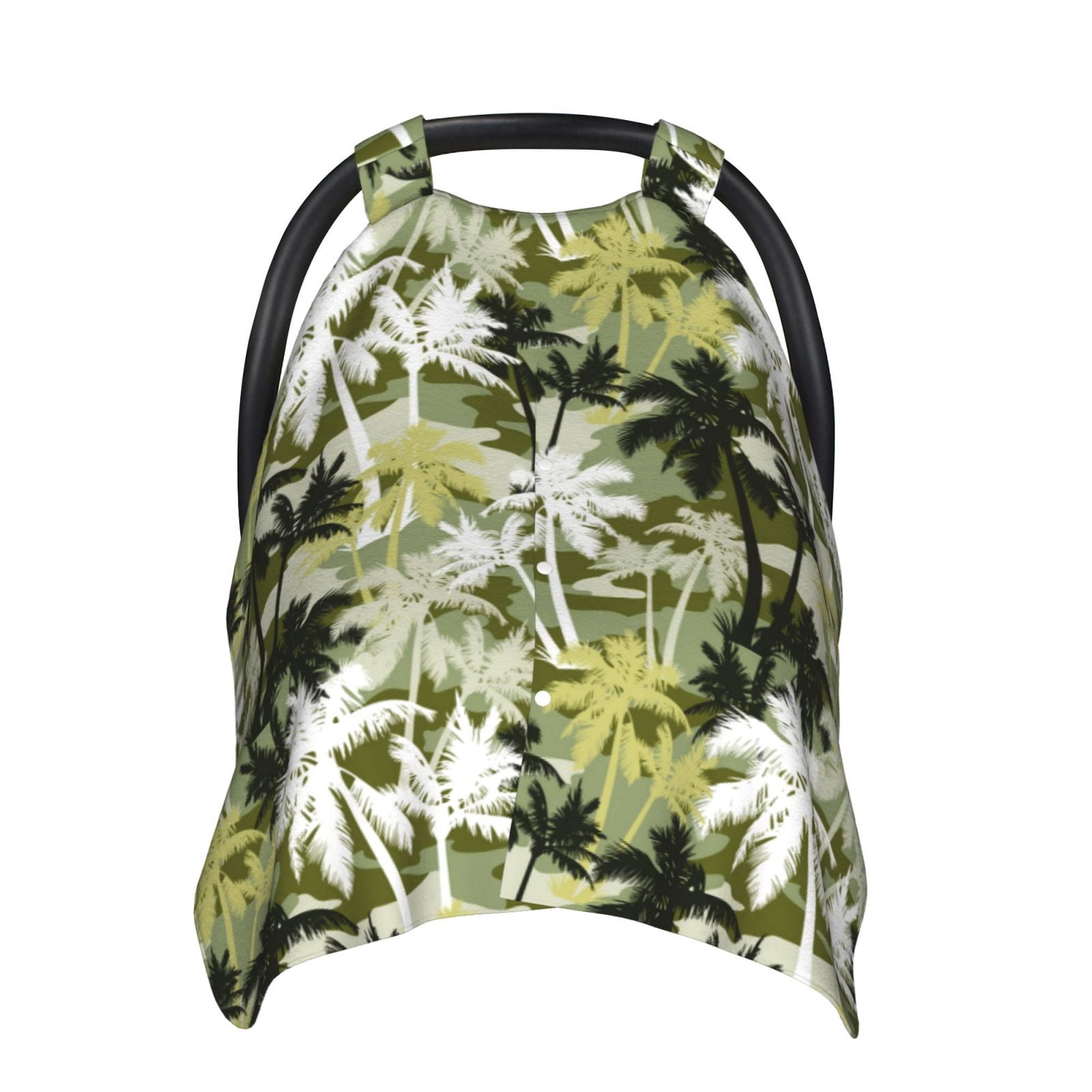 Naloa Hawaii Palms Baby Car Seat Cover, Breathable Baby Carrier Cover, Multiuse Baby Carrier Cover & Nursing Breastfeeding Cover
