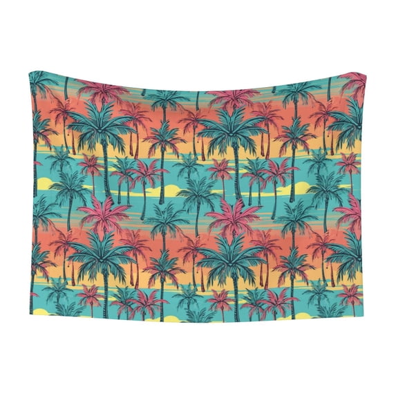 Naloa Hawaii Palms Dog Blanket, 3 Sizes Cat Blanket for Indoor Cats Large Medium Small Dog Gifts-Medium