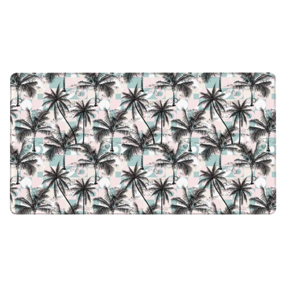 Naloa Hawaii Palms Gaming Mouse Pad Large Mouse Mat Long Extended Desk Pad Non-Slip Rubber Mice Pads Stitched Edges Thin Pad (16x29.5 Inch)