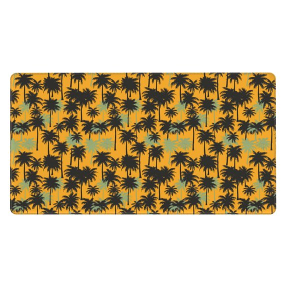 Naloa Hawaii Palms Gaming Mouse Pad Large Mouse Mat Long Extended Desk Pad Non-Slip Rubber Mice Pads Stitched Edges Thin Pad (16x29.5 Inch)