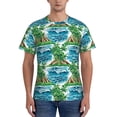 thumbnail image 1 of Naloa Hawaii Palms Men's T-Shirt Sport T-shirt Men's Basic Tee Casual Men's Shirt, Round Neck, Short Sleeves - XX-Large, 1 of 5