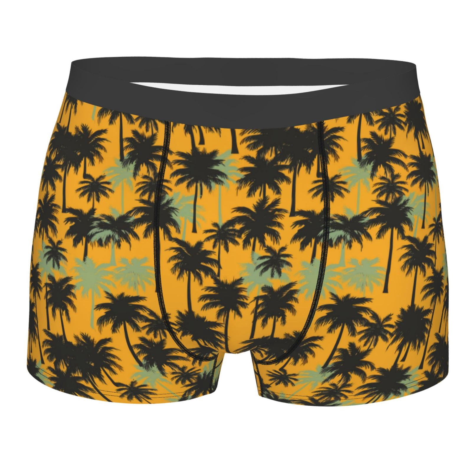 Naloa Hawaii Palms Print Mens Underwear - Boxers for Men, Classic ...