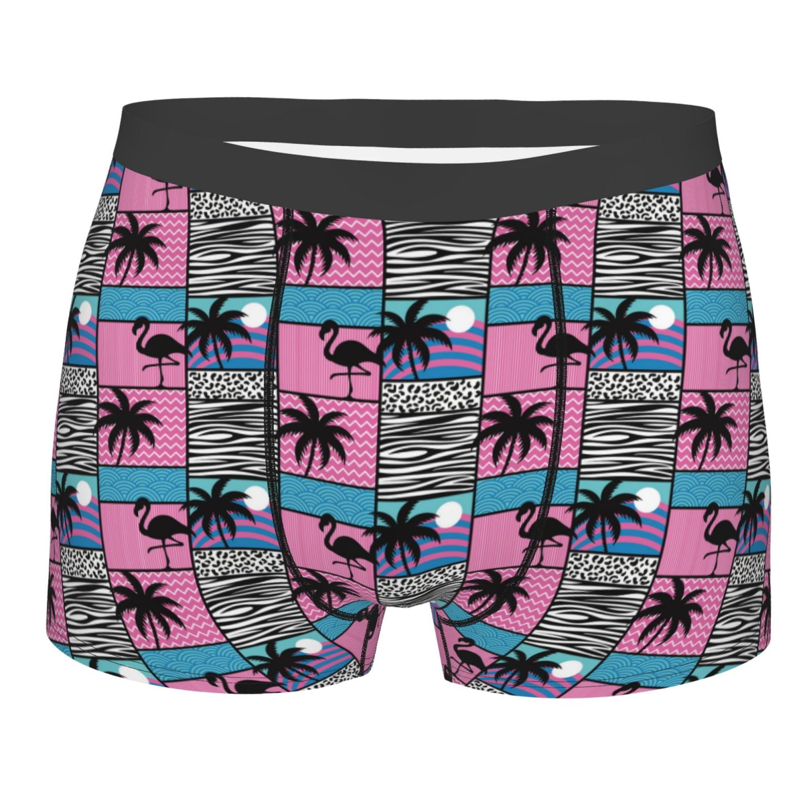 Naloa Hawaii Palms Print Mens Underwear - Boxers for Men, Classic ...