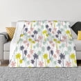 thumbnail image 1 of Naloa Hawaiian Coconut Tree Flannel Blankets - Thick and Warm Blanket for Winter, Soft Fuzzy Plush King Blanket for All Seasons40"x30", 1 of 6