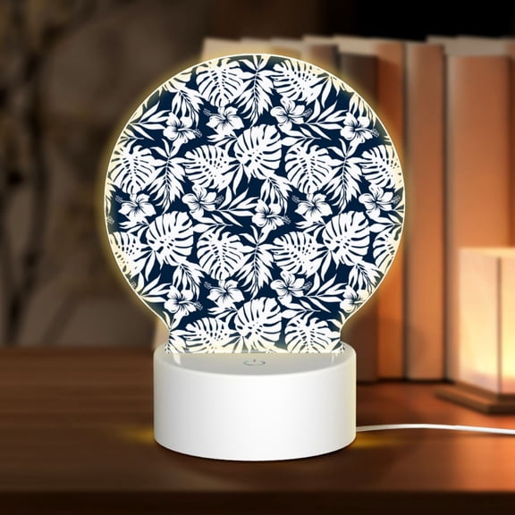 Naloa Hawaiian Style Acrylic LED Night Light Custom LED Lights Personalized Nightlight Customized Gifts for Family Couples Friends